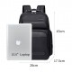 ARCTIC HUNTER τσάντα πλάτης B00492-1 με θήκη laptop 15.6", 22L, μαύρη