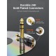 CABLETIME αντάπτορας ήχου 6.3mm σε 3.5mm CT-6M3F-AG, gold plated, γκρι