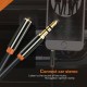 CABLETIME καλώδιο προέκτασης ήχου 3.5mm CT-AV311-P11FG, gold plated, 1.5m, μαύρο