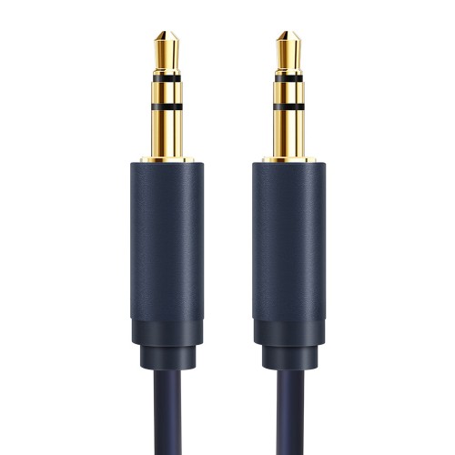 CABLETIME καλώδιο ήχου 3.5mm CT-AV301-H11G, gold plated, 1m, μπλε