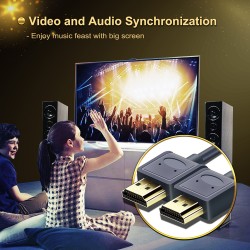 CABLETIME καλώδιο HDMI AV540-USHEAAG με Ethernet, slim, 4K/60Hz, 18 Gbps, 1m, μπλε