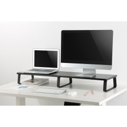 BRATECK επιτραπέζια βάση για 2x οθόνες/laptop STB-112, 13-32", έως 20kg, μαύρη