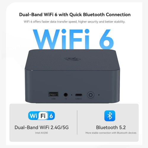BEELINK mini PC EQi12, Intel i5-1235U, 16GB, 500GB M.2, Windows 11 Pro