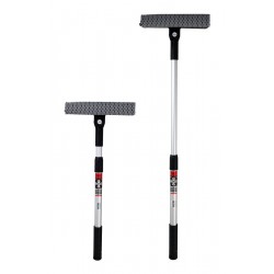 HEYNER καθαριστής τζαμιών 407300, τηλεσκοπικός έως 80cm, ασημί/μαύρος