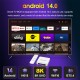 H96 MAX TV Box H618 Plus, 8K, 4/32GB, WiFi 6, Bluetooth, Android 14