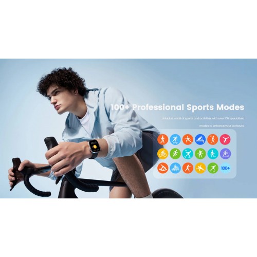 MIBRO smartwatch C4, heart rate, 2.01" TFT, 2 ATM, γκρι