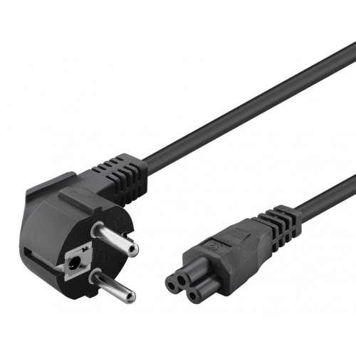 POWERTECH καλώδιο τροφοδοσίας CAB-P029, 3x 0.50mm, 1.5m, μαύρο, 10τμχ