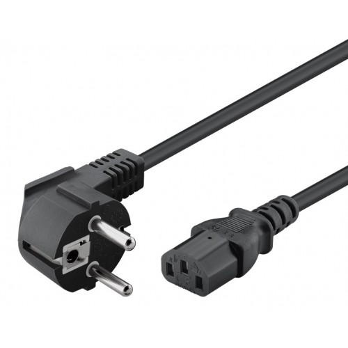 POWERTECH καλώδιο τροφοδοσίας CAB-P031, 3x 1mm², copper, 3m, μαύρο