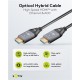 GOOBAY καλώδιο HDMI 2.1 76274 με Ethernet, AOC, 8K/60Hz, 48 Gbps, 10m, μαύρο