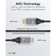 GOOBAY καλώδιο HDMI 2.1 76274 με Ethernet, AOC, 8K/60Hz, 48 Gbps, 10m, μαύρο