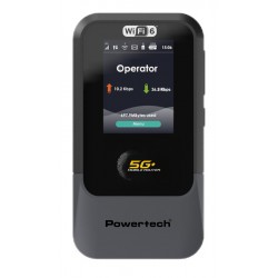 POWERTECH 5G mobile router PT-1512, WiFi 6, AX900 dual band, 4000mAh