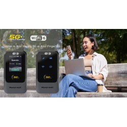 POWERTECH 5G mobile router PT-1512, WiFi 6, AX900 dual band, 4000mAh