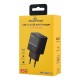 POWERTECH φορτιστής τοίχου PT-1499 με οθόνη, USB/USB-C, 35W, GaN, μαύρος