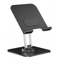POWERTECH επιτραπέζια βάση για tablet PT-1494, περιστρεφόμενη, foldable, μαύρη