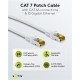GOOBAY καλώδιο δικτύου 91089, CAT 7 S/FTP, copper, 500MHz, 0.25m, λευκό
