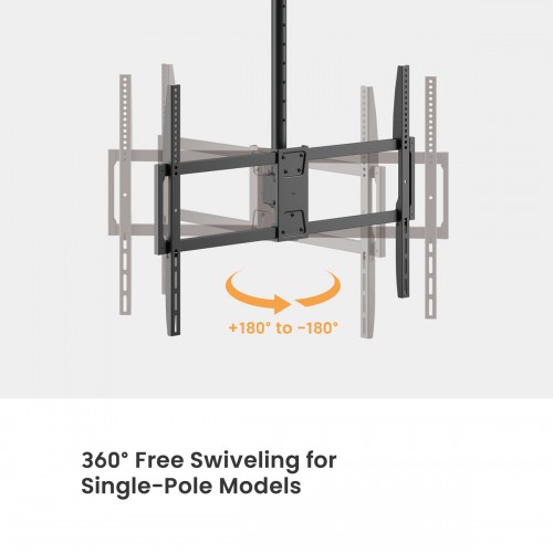BRATECK βάση τηλεόρασης οροφής PLB-CE1568XL, 50-100", έως 80kg, heavy duty
