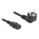 DELOCK καλώδιο τροφοδοσίας 81567, 3x 1.00mm², 2m, μαύρο