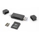 DELOCK card reader 91020 για SD & micro SD, USB/USB-C σύνδεση, 5Gbps, μαύρο