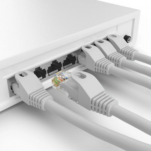 POWERTECH καλώδιο δικτύου CAB-N414, Cat 6 U/UTP, CCA, 250Hz, 0.5m, γκρι