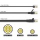 POWERTECH καλώδιο δικτύου CAB-N431, Cat 6A U/UTP, ultra slim, copper, 500MHz, 1m, μαύρο