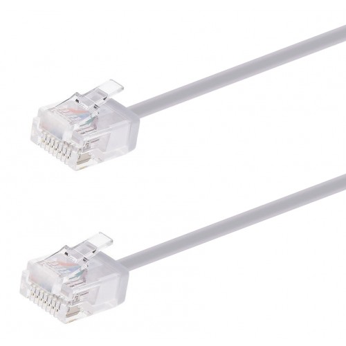 POWERTECH καλώδιο δικτύου CAB-N443, Cat 6A U/UTP, ultra slim, copper, 500MHz, 5m, γκρι