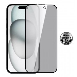 POWERTECH tempered glass Emery Private 5D TGC-0772 για iPhone 15 Pro Max, full glue