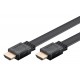 GOOBAY καλώδιο HDMI 77134 με Ethernet, flat, 8K/60Hz, 48 Gbps, 1.5m, μαύρο