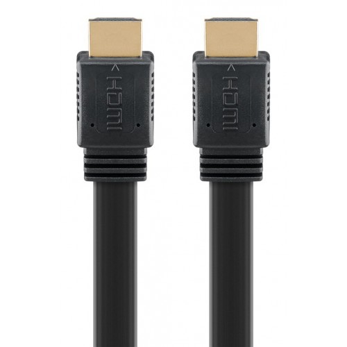 GOOBAY καλώδιο HDMI 77135 με Ethernet, flat, 8K/60Hz, 48 Gbps, 2m, μαύρο