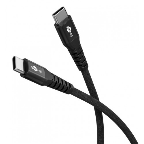 GOOBAY καλώδιο USB-C 73954, 60W, 480Mbps, 2m, μαύρο