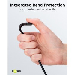 GOOBAY καλώδιο USB-C 73955, 60W, 480Mbps, 3m, μαύρο
