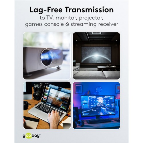 GOOBAY αντάπτορας DisplayPort 77129, 8K/144Hz, γωνιακός, μαύρος