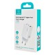 USAMS φορτιστής τοίχου CC265, USB & 2x USB-C, 67W, GaN, λευκός