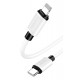 KAKUSIGA καλώδιο Lightning σε USB-C KSC-998, σιλικόνης, 30W, 480Mbps, 1m, λευκό