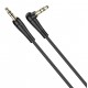 KAKUSIGA καλώδιο ήχου 3.5mm KSC-521, AUX, 90°, HiFi 1m, μαύρο