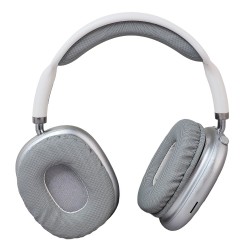 KAKUSIGA headphones KSC-1466, ασύρματα & ενσύρματα, micro SD, 40mm, 400mAh, ασημί