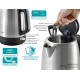 BRUNO βραστήρας νερού BRN-0246, ανοξείδωτος, 1.7L, STRIX, 2200W, inox