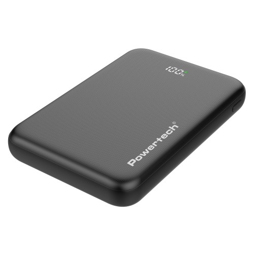 POWERTECH power bank PT-1502 με οθόνη, 10000mAh, 22.5W, μαύρο