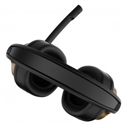 SADES gaming headset UPOWER, 3.5mm σύνδεση, 40mm, μαύρο/χρυσό