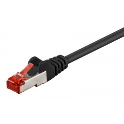 GOOBAY καλώδιο δικτύου 68693, CAT 6 S/FTP, copper, 250MHz, 1m, μαύρο