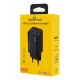 POWERTECH φορτιστής τοίχου PT-1501, USB/USB-C, 65W, GaN, μαύρος