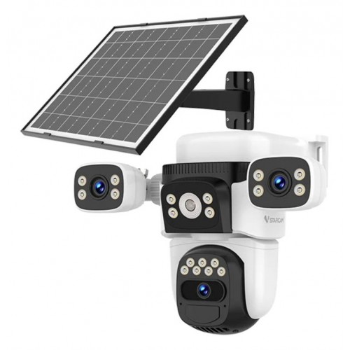 VSTARCAM smart ηλιακή κάμερα BG621SR, triple lens, 2MP, 4G, SD, PTZ, IP66