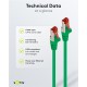 GOOBAY καλώδιο δικτύου 68288, CAT 6 S/FTP, copper, 250MHz, 0.50m, πράσινο