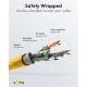 GOOBAY καλώδιο δικτύου 92453, CAT 6 S/FTP, copper, 250MHz, 0.15m, κίτρινο