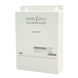 FOLKSAFE τροφοδοτικό συστημάτων CCTV FS-DC120805W, 8 εξόδων, 12V/5A, αδιάβροχο IP65