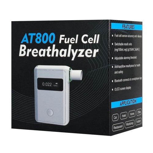 HANWEI ψηφιακός μετρητής αλκοόλ AT800 με μπρελόκ, 0~2mg/L, Bluetooth