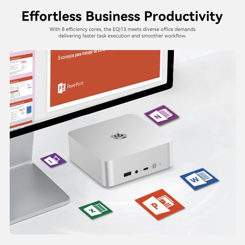 BEELINK mini PC EQi13 Pro, Intel i5-13500H, 32GB, 500GB M.2, Windows 11 Pro