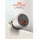 LDNIO φορτιστής τοίχου Q2319 με καλώδιο USB-C, EU/UK/US/AU βύσμα, USB/USB-C, 30W, γκρι