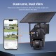 SECTEC smart ηλιακή κάμερα ST-536-6MAOV-4G-EU, dual lens, 3MP, 4G, SD, PTZ, IP66
