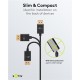 GOOBAY καλώδιο DisplayPort 77442, 8K/120Hz, 40 Gbps, 1m, μαύρο