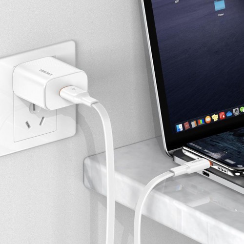 KAKUSIGA καλώδιο USB-C σε USB KSC-999, 5A, 480Mbps, flat, 1m, λευκό